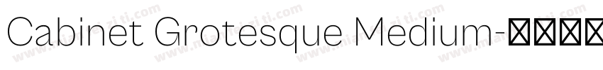 Cabinet Grotesque Medium字体转换